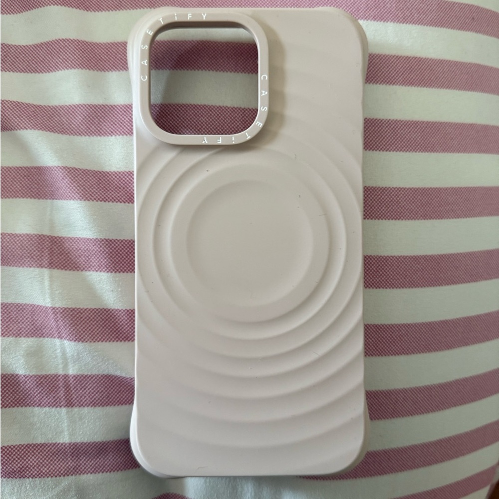 Casetify Cream Minimalist Phone Case